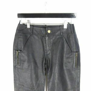 38 / 2 US - GUCCI Black Leather Pants